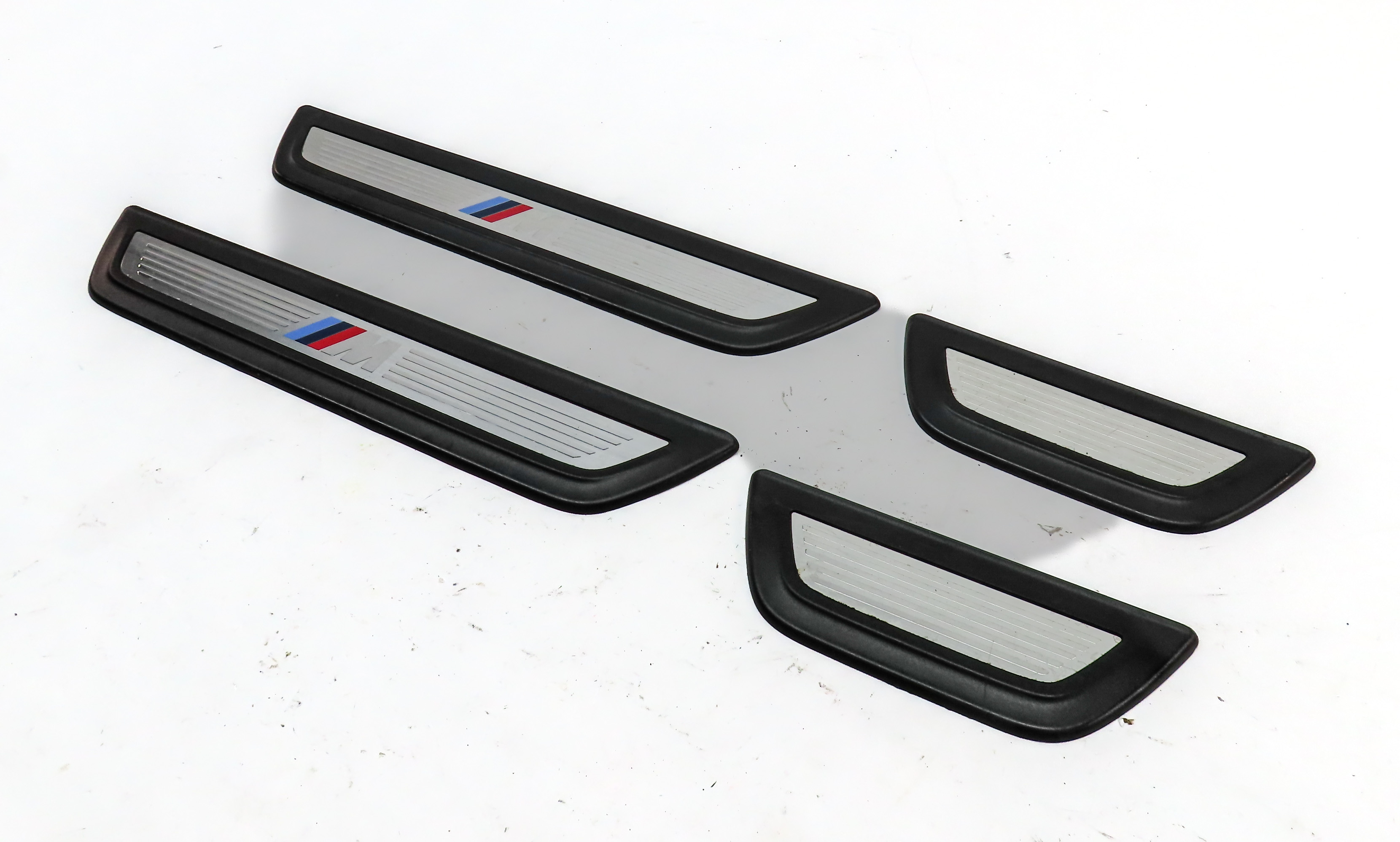 2012 BMW X3 (F25) FRONT/REAR LEFT/RIGHT DOOR SILL SCUFF TRIM PLATE SET/4 — exact item pictured